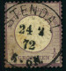 1872, 1/4 Groschen Kleiner Brustschild, Gestempeltes Prachtstück - Gebruikt