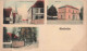 France - Oberhofen - Carte Multivue - Colorisé - Kirche Und Schulhaus - Bahnhof - Madchenheim  - Carte Postale Ancienne - Haguenau