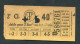 Ticket De Tramways Parisiens 1922-1924 (STCRP) 2e Classe 40c + 5c - Paris" Chemin De Fer - Tramway - Tram - Europe