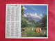 CALENDRIER ALMANACH 1988 OBERTHUR PANORAMA SUR L'AIGUILLE DES DRUS MASSIF DE L'OISANS VALLE DE LA BERARDE - Grand Format : 1981-90