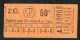 Ticket De Tramways Parisiens 1921 à 1938 (STCRP) 2e Classe 50c - Paris" Chemin De Fer - Tramway - Tram - Europa