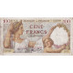 France, 100 Francs, Sully, 1941, E.22769, TB+, Fayette:26.54, KM:94 - 100 F 1939-1942 ''Sully''