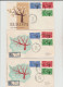 1963 N. 5 BUSTE EUROPA CEPT PREMIER JOUR D'EMISSION FIRST DAY COVER 1°GIORNO EMIS. CYPRUS - 1963