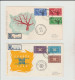 1963 N. 5 BUSTE EUROPA CEPT PREMIER JOUR D'EMISSION FIRST DAY COVER 1°GIORNO EMIS. CYPRUS - 1963