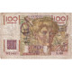 France, 100 Francs, Jeune Paysan, 1954, X.593, TB, Fayette:28.43, KM:128d - 100 F 1945-1954 ''Jeune Paysan''