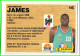 Carte Cards PANINI Sport BASKETBALL BASKET 1994 - N° 16 Johnnie JAMES Saint Quentin Chalons - Autres & Non Classés