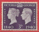 Grande-Bretagne N°232 3p Violet Foncé 1940 * - Neufs