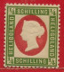 Heligoland N°5a 0,25S Carmin & Vert 1869-74 ** - Heligoland (1867-1890)