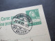 Schweiz Ganzsache Tell Mit Stempel St. Gallen St. Margrethen / Bahnpost ?! - Entiers Postaux