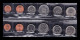 Venezuela Set Bolívar Fuerte 6 Monedas 1 5 10 12 1/2 25 50 Céntimos 2007-2009 Sc Unc - Venezuela