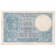 France, 10 Francs, Minerve, 1918, K.5816, TB+, Fayette:6.3, KM:73a - 10 F 1916-1942 ''Minerve''
