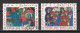 Vatican 2001 : Timbres Yvert & Tellier N° 1238 - 1239 - 1240 - 1246 - 1247 - 1248 Et 1249 Oblitérés. - Gebraucht