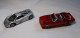 Lot De 2 Voitures - McLaren F1 1993 Grise Et Chevrolet Camaro SS Rouge 1968 - Maisto Shell - 180 Et 195 Mm - Ech: 1/24 - Maisto