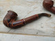 Delcampe - Lot 4 Anciennes Pipes En Bruyère Collection Tabac - Pipas En Madera De Brezo ( Bruyere)