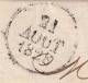 1828 - Marque Postale 54 AURAY, Morbihan Sur Lettre Pliée Avec Corresp. Vers PARIS - Dateurs En Départ Et Arrivée - 1801-1848: Précurseurs XIX