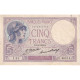 France, 5 Francs, Violet, 1929, U.40514, TTB, Fayette:3.13, KM:72d - 5 F 1917-1940 ''Violet''