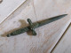 Ancien Ouvre Lettre Bronze Forme Dague Tête De Bouc Pompéi Bacchus - Letter-opener