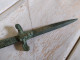 Delcampe - Ancien Ouvre Lettre Bronze Forme Dague Tête De Bouc Pompéi Bacchus - Briefopener