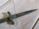 Delcampe - Ancien Ouvre Lettre Bronze Forme Dague Tête De Bouc Pompéi Bacchus - Letter-opener