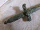 Delcampe - Ancien Ouvre Lettre Bronze Forme Dague Tête De Bouc Pompéi Bacchus - Abrecartas
