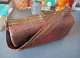 Vintage Véritable Cuir Crocodile Alligator Marron Épaule Sac à Main - Borse E Borsette