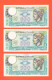 Italia 3 X 500 Lire 1974 MERCURIO Matricole Consecutive Repubblica Italiana Mercury - 500 Lire