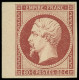 (*) FRANCE - Poste - 17Ae, Tirage Des Arts Et Métiers (tirage 300), Signé Scheller, Grand Bdf: 80c. Carmin Terne - 1853-1860 Napoléon III