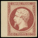 (*) FRANCE - Poste - 17Ae, Tirage Des Arts Et Métiers (tirage 300), Signé Scheller, Grand Bdf: 80c. Carmin Terne - 1853-1860 Napoléon III.