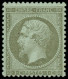 ** FRANCE - Poste - 19, Signé Scheller: 1c. Vert-olive - 1862 Napoléon III.