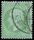 O FRANCE - Poste - 35, Oblitéré Cachet à Date, Signé Scheller: 5c. Vert Pâle Sur Bleu - 1863-1870 Napoleon III With Laurels