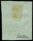 O FRANCE - Poste - 42B, Report 2, Signé Scheller: 5c. Vert-jaune - 1870 Emisión De Bordeaux