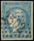 O FRANCE - Poste - 44B, Type I Report 2, Obl GC 2502, Signé Brun Et Scheller, Tb: 20c. Bleu - 1870 Ausgabe Bordeaux