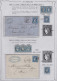 Delcampe - LOT FRANCE - Poste - 60, étude Sur Détachés Multiples, Lettres, Dont "grande Cassure", à étudier - 1871-1875 Ceres