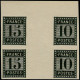 ESS FRANCE - Poste - Essai De L'Imprimerie Nationale, 2 Paires Verticales Interpanneau: 10c. Et 15c. (Spink) - 1871-1875 Ceres