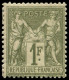 * FRANCE - Poste - 72, Signé Scheller: 1f. Bronze Type I - 1876-1878 Sage (Typ I)