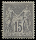 (*) FRANCE - Poste - 77, 15c. Gris Type II - 1876-1898 Sage (Tipo II)