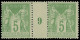 ** FRANCE - Poste - 106, Paire Millésime "9": 5c. Vert-jaune - 1898-1900 Sage (Type III)