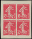 * FRANCE - Poste - 137+140+142+189, Petit Feuillet Collectif En Rose Non Dentelé (Projet Pexip), Certificat Roumet - Unused Stamps