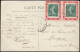 LET FRANCE - Poste - 137 (x2), Sur 2 Porte-timbres Rouge "Millénaire De Cluny", Cp 6/6/10 - 1877-1920: Période Semi Moderne