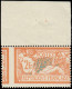 ** FRANCE - Poste - 145, Bdf, Superbe Piquage à Cheval Vertical (infimes Adh. Noires Au Dos): 2f. Merson (Spink) - Unused Stamps