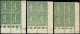 ** FRANCE - Poste - 234, 3 Blocs De 4, Cd 1926/29/31: 65c. Semeuse Lignée - Other & Unclassified