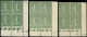 ** FRANCE - Poste - 234, 3 Blocs De 4, Cd 1926/29/31: 65c. Semeuse Lignée - Autres & Non Classés