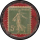 FP FRANCE - Timbres Monnaie - 137, 5c. Semeuse Vert, Fer Peint, Fond Rouge, Type 2: "The Sport - Paris" - Altri