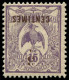 * NOUVELLE-CALEDONIE - Poste - 113b, Surch. Renversée: 5c. S. 15c. Violet - Unused Stamps