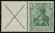 * ALL. EMPIRE - Timbres De Carnets - Michel W 1.1, X + 5pf. Vert Germania - Sonstige & Ohne Zuordnung