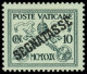 * VATICAN - Taxe - 2a, Sans Encadrement, Signé Brun: 10c. Vert Foncé Sur Vert (Sas 2A: 7000€) - Postage Due