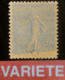 R1491/114 - 1903 - TYPE SEMEUSE LIGNEE - N°132d NEUF** LUXE - SUPERBE VARIETE >>> Impression RECTO VERSO (signé) - Unused Stamps