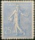 R1491/114 - 1903 - TYPE SEMEUSE LIGNEE - N°132d NEUF** LUXE - SUPERBE VARIETE >>> Impression RECTO VERSO (signé) - Unused Stamps