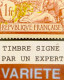 R2269/139 - 1900 - TYPE MERSON - N°121 NEUF* LUXE - SUPERBE VARIETE >>> Centre Déplacé >>> Signé BRUN Expert - Neufs