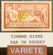 R2269/139 - 1900 - TYPE MERSON - N°121 NEUF* LUXE - SUPERBE VARIETE >>> Centre Déplacé >>> Signé BRUN Expert - Nuovi